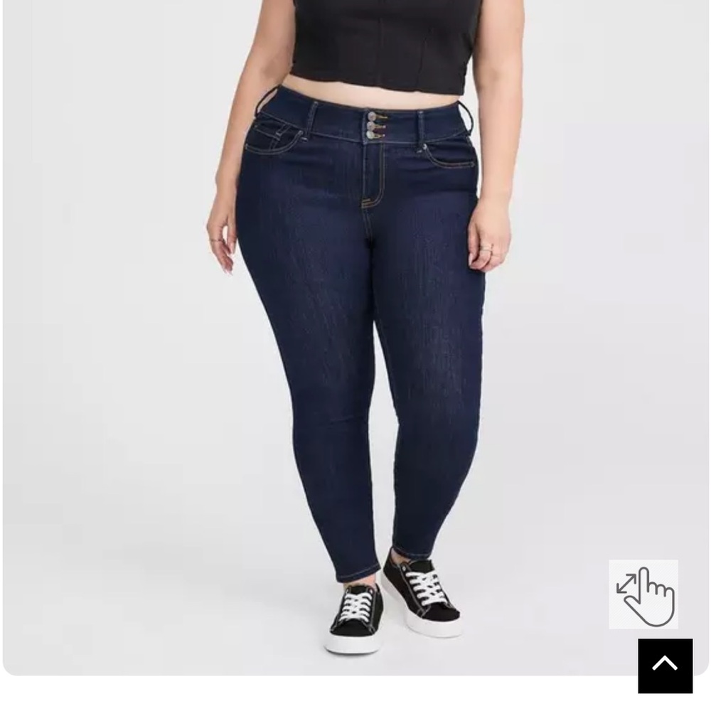 Torrid Super Soft High-Rise Jegging in dark rinse